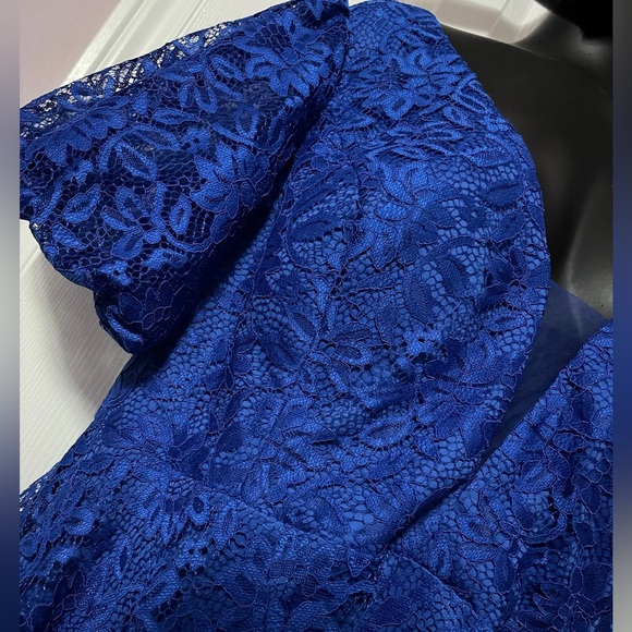 Puff sleeve lace A-line dress - SHEIN curve - Picture 2 of 7